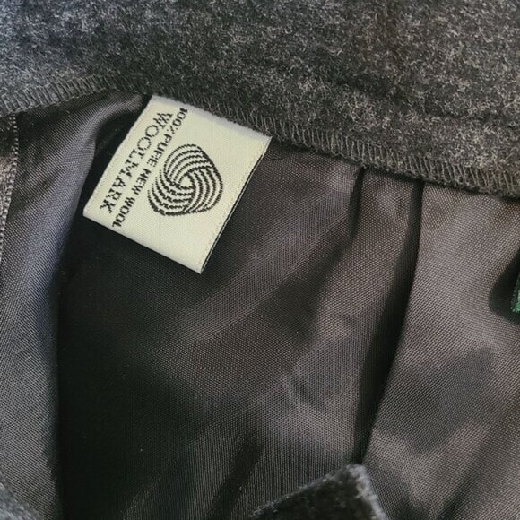 Vintage Ralph Lauren Pants Gray Worsted Wool High Waisted Pleated Cuffed 8P USA - Picture 5 of 10